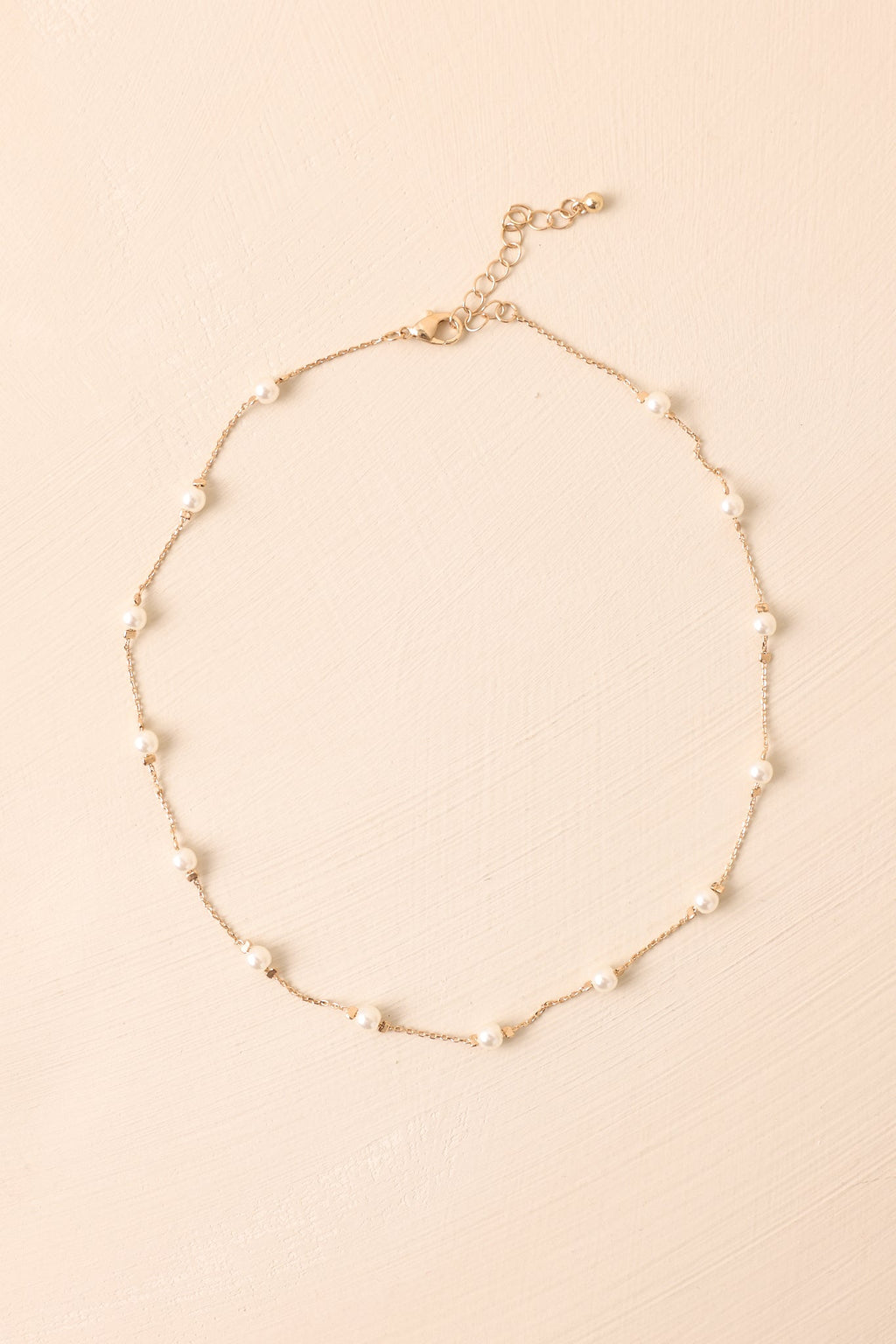 Some Gentle Reminders Gold Ivory Pearl Necklace