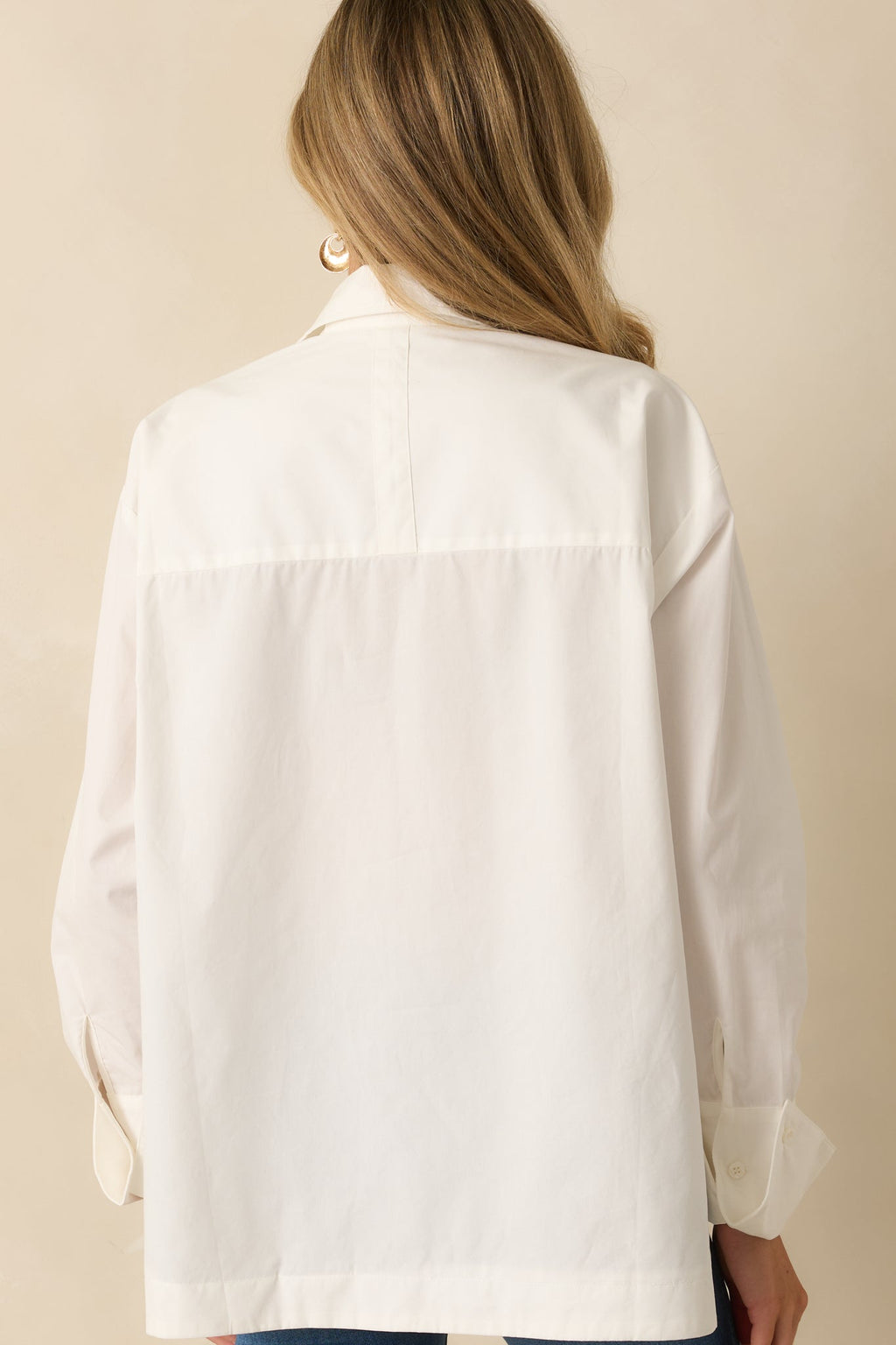 FRNCH White Mimosa Cotton Popover Blouse