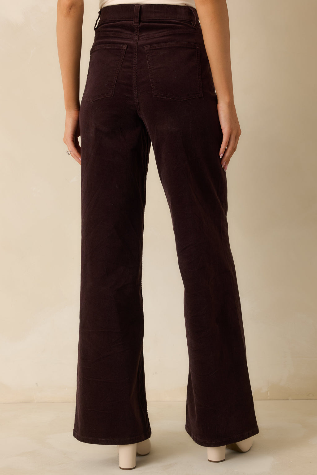 SPANXshape™ Truffle Brown Corduroy Wide Leg Jeans