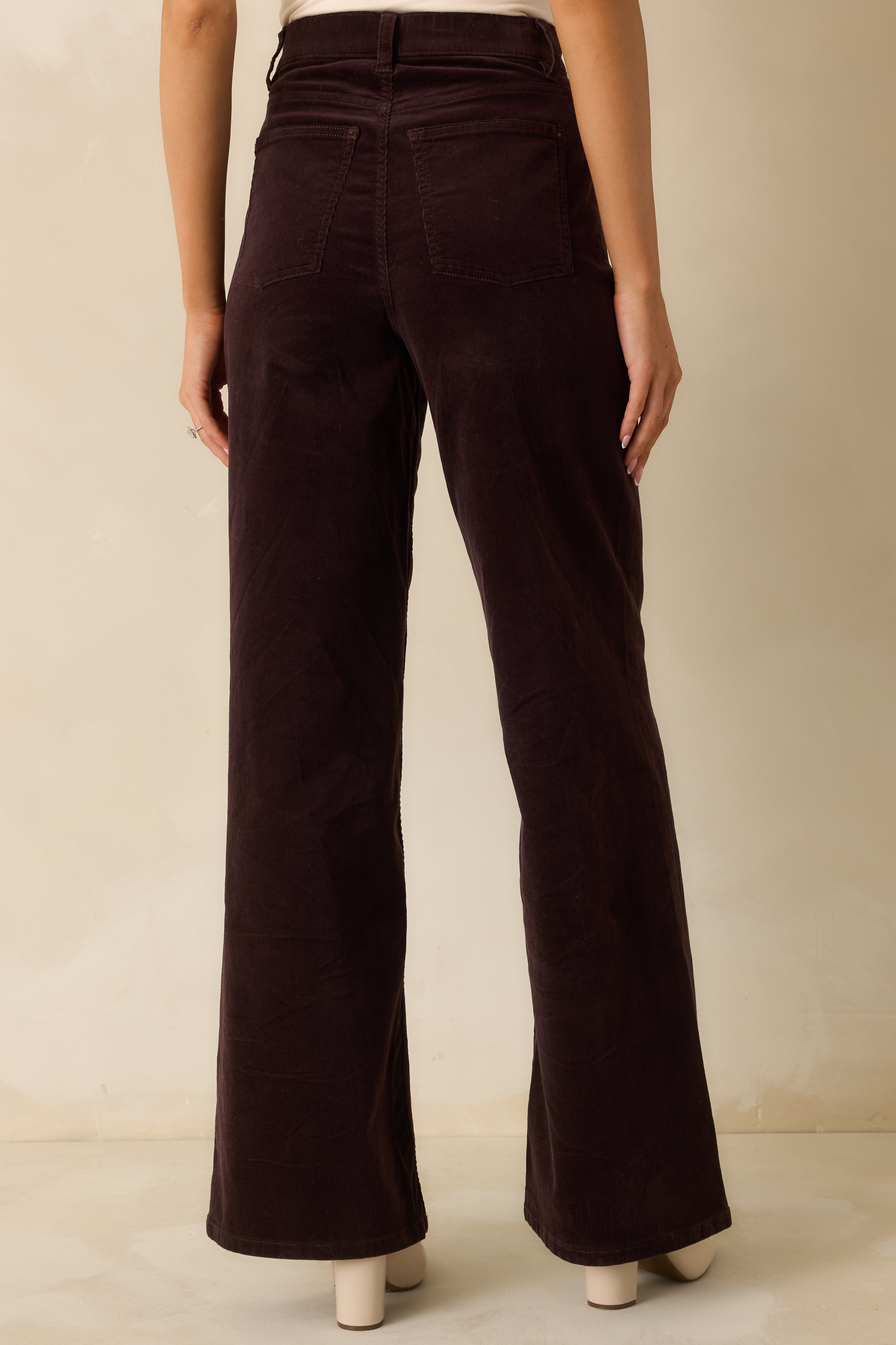 SPANXshape™ Truffle Brown Corduroy Wide Leg Jeans