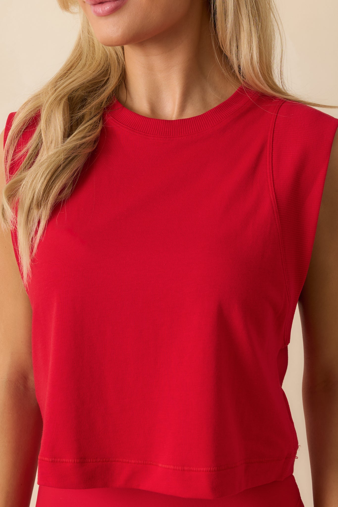 SPANX® Red Outpace Cropped Tank