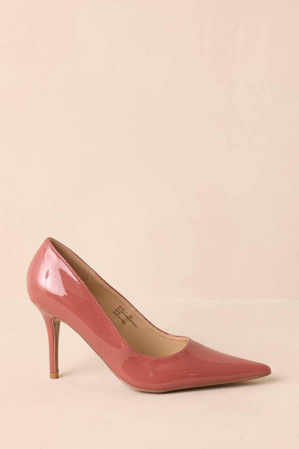 Perfectly Polished Blush Patent Pointed Toe Heels
