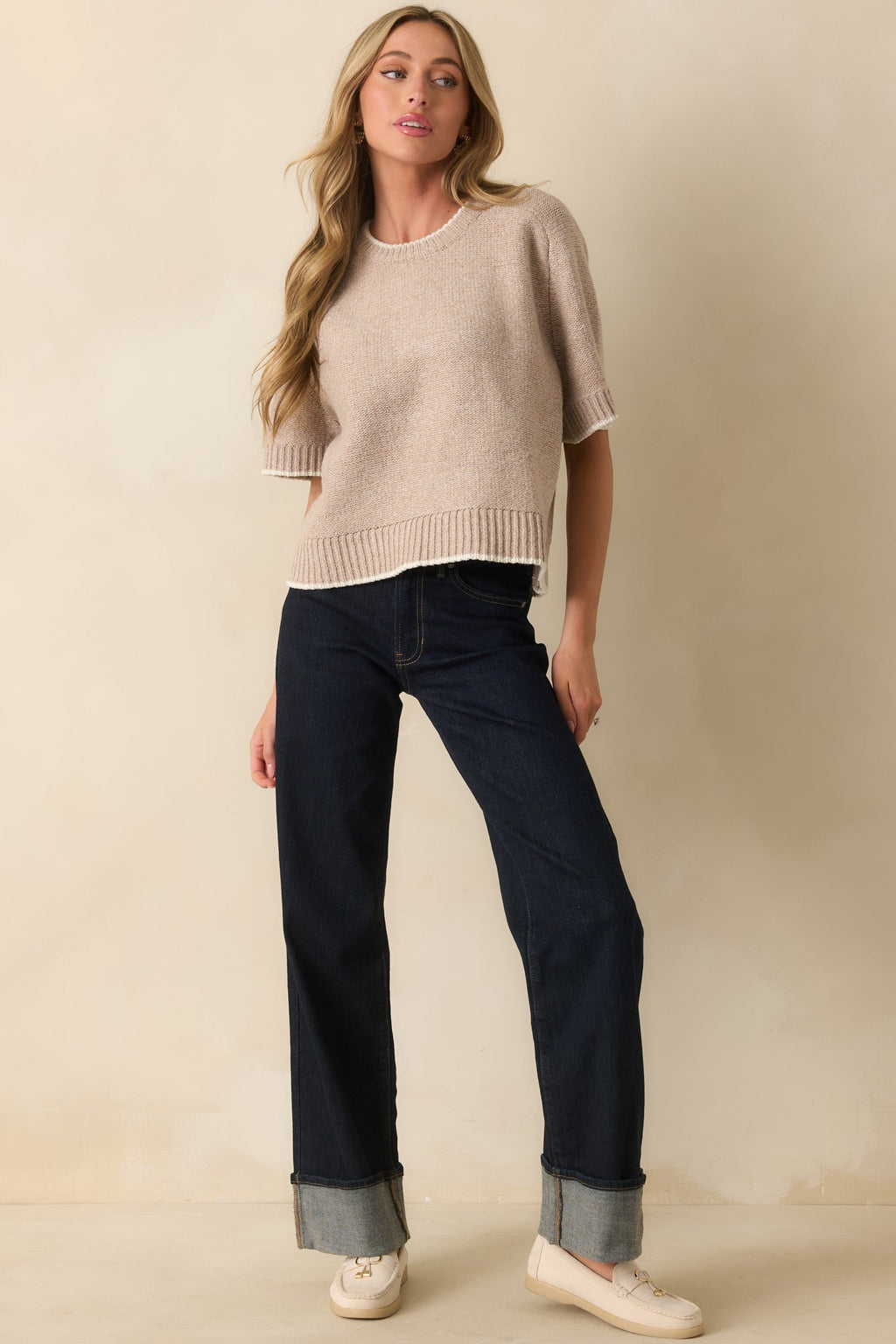Best Intentions Dark Wash Wide Leg Jeans
