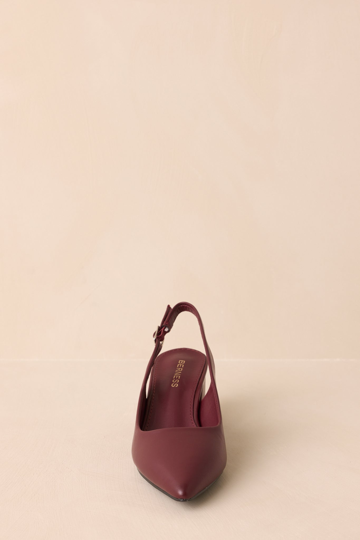 Life In A Flash Wine Red Sling Back Heels
