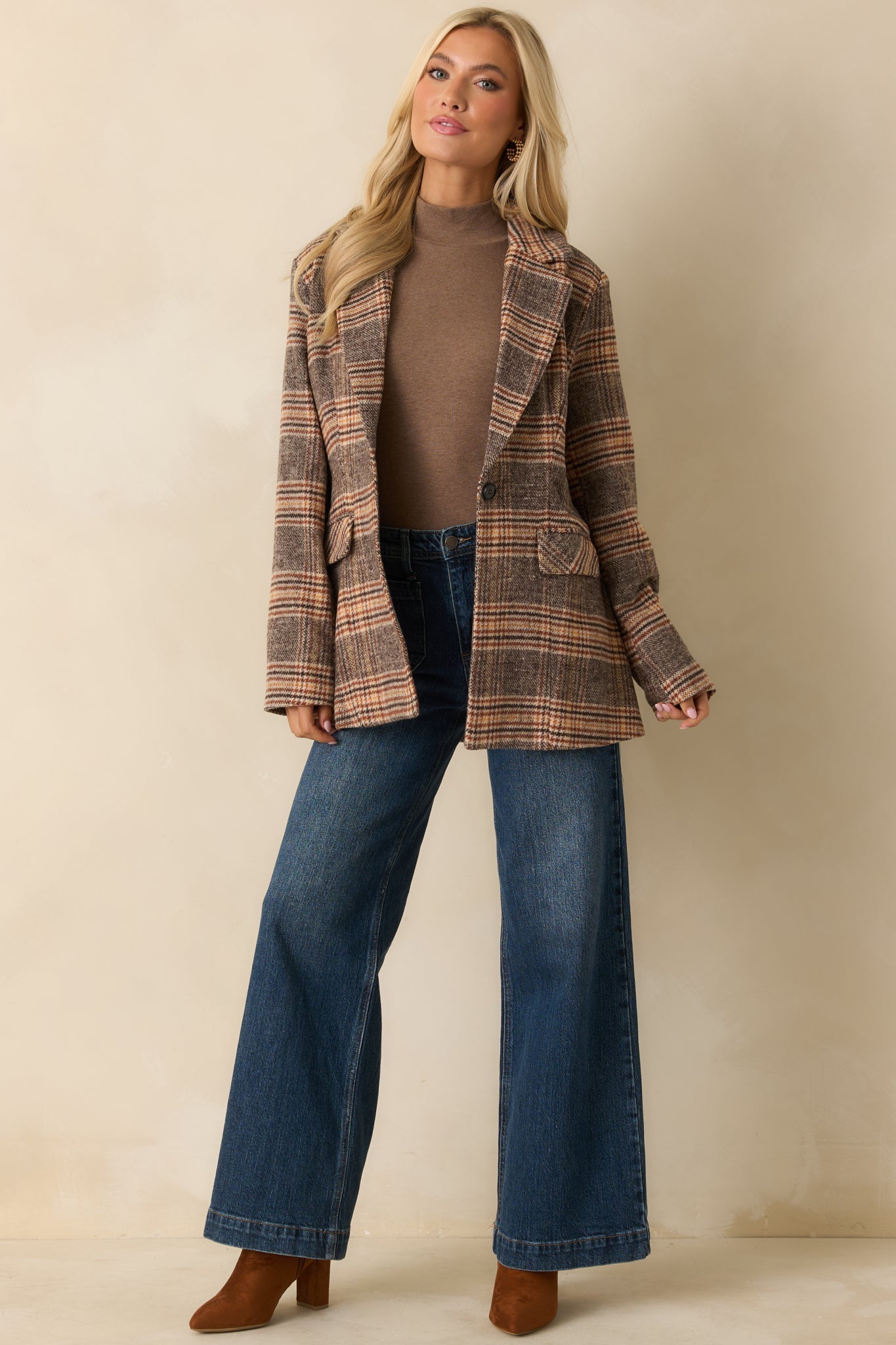 Good Fit Dark Faded Wash Wide-Leg Jeans