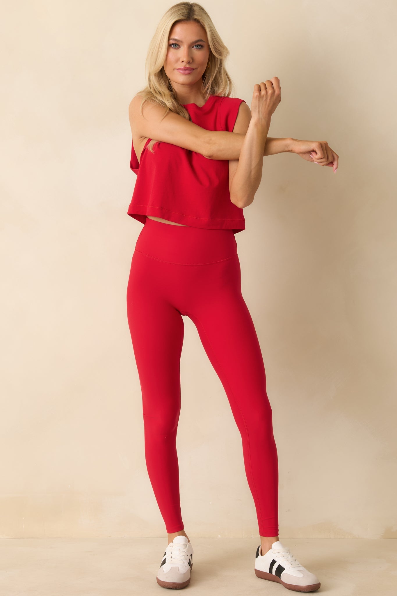 SPANX® Red Outpace Cropped Tank