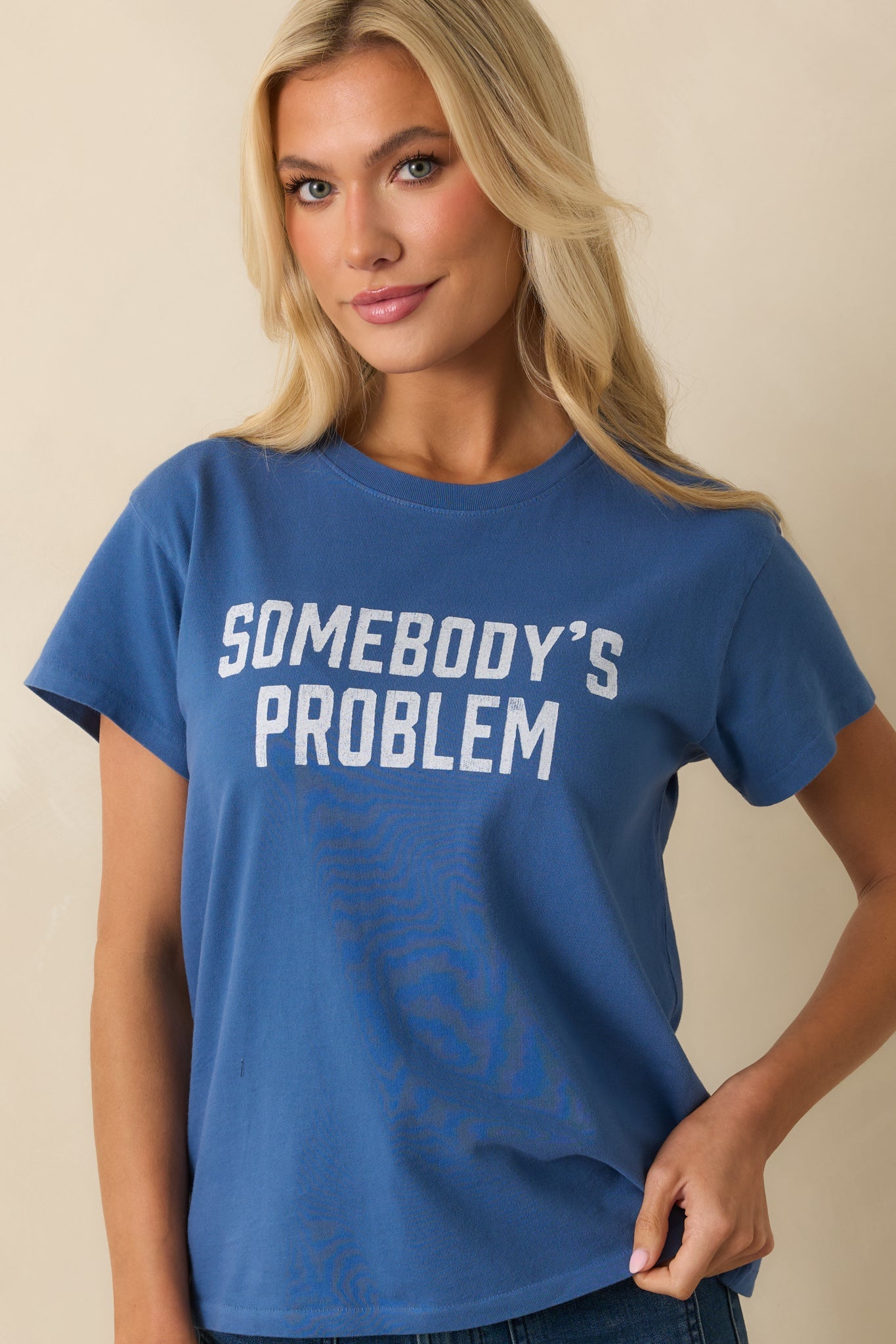 Morgan Wallen Indigo Blue Somebody's Problem Cotton Tee