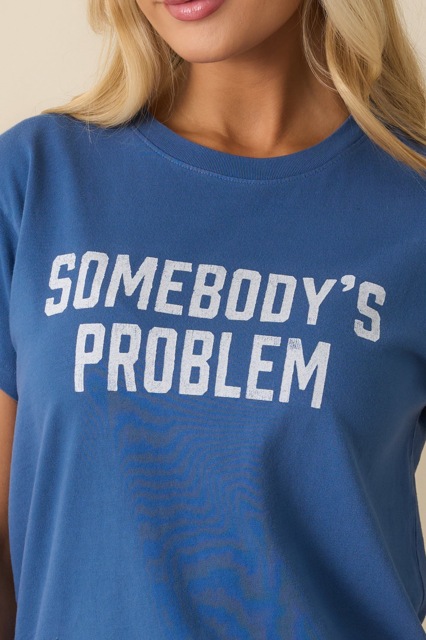 Morgan Wallen Indigo Blue Somebody's Problem Cotton Tee