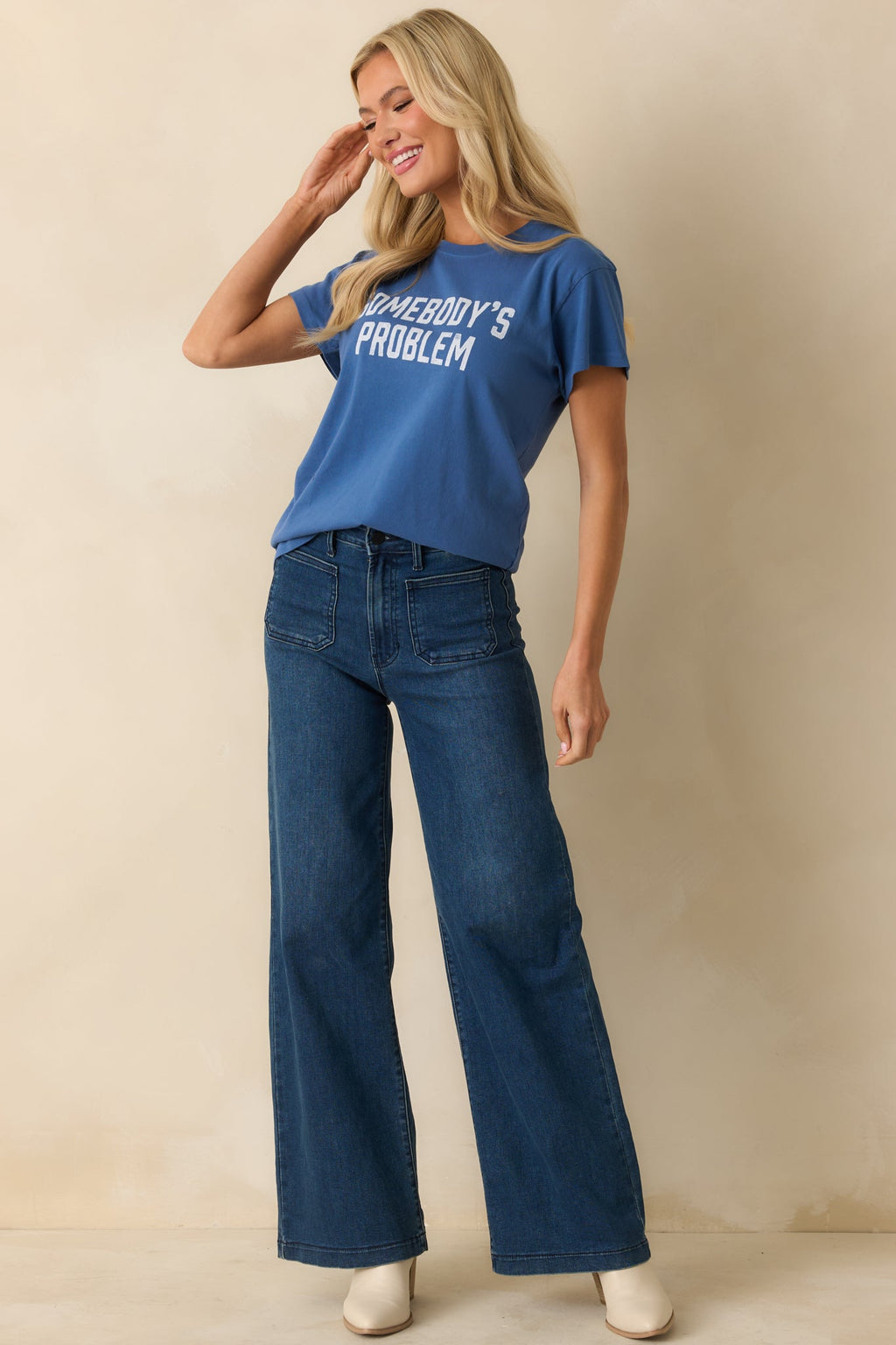 Morgan Wallen Indigo Blue Somebody's Problem Cotton Tee