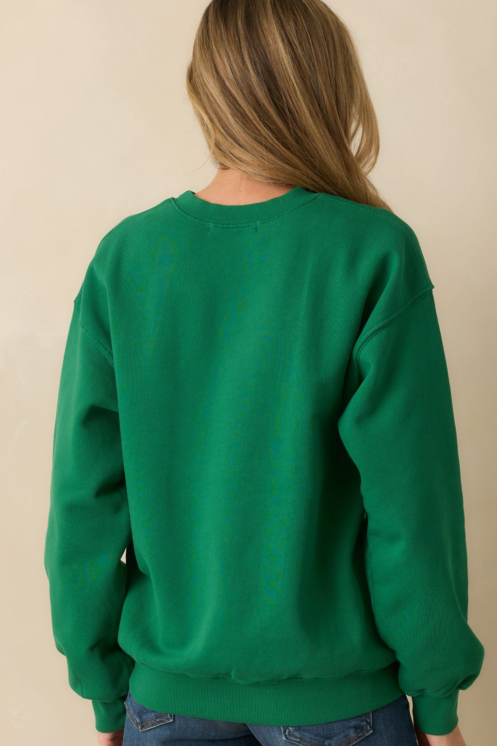 Fleetwood Mac 1990 Dove Green Cotton Boyfriend Sweatshirt