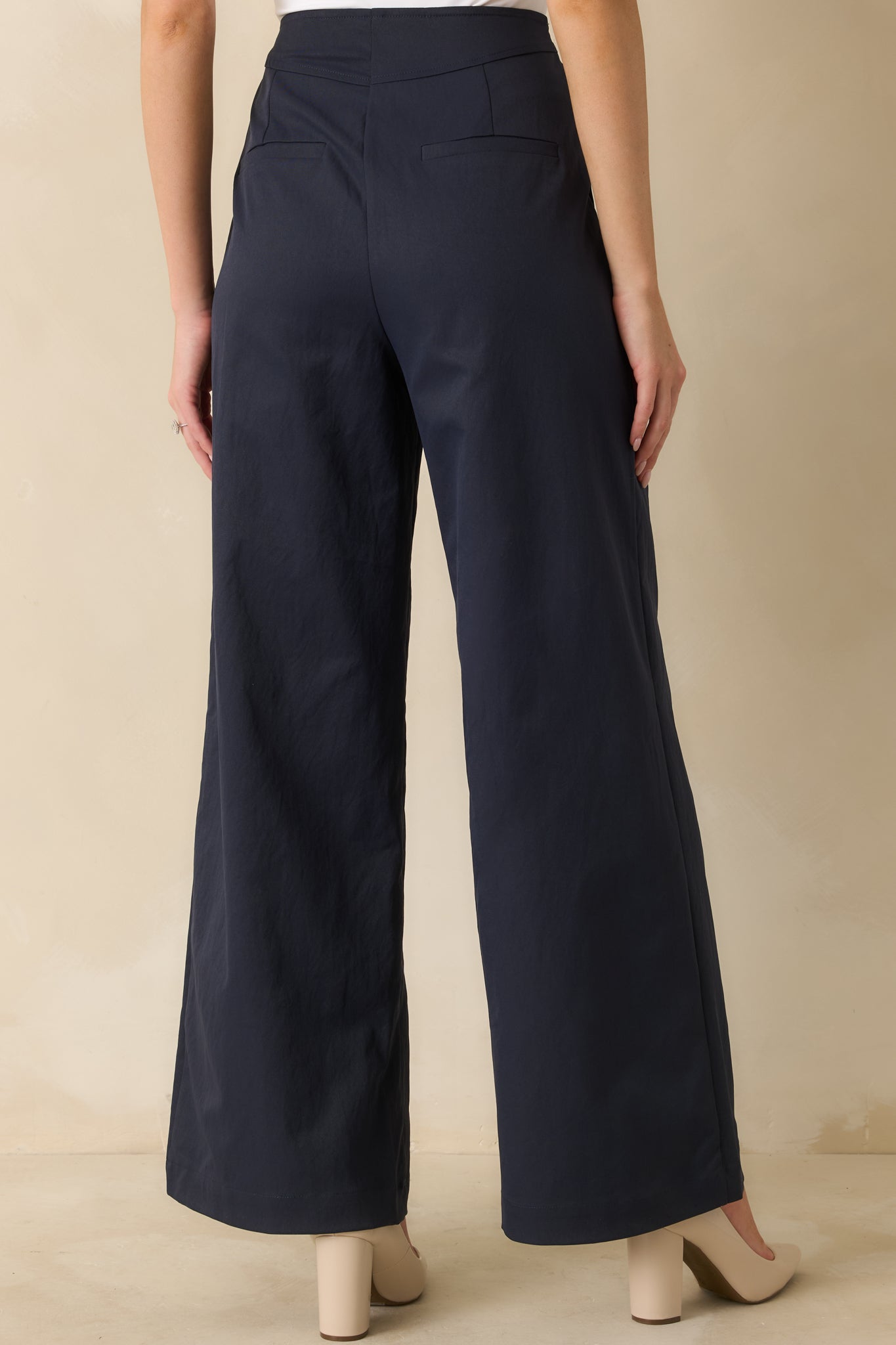 Hit The Mark Navy Wide Leg Pants