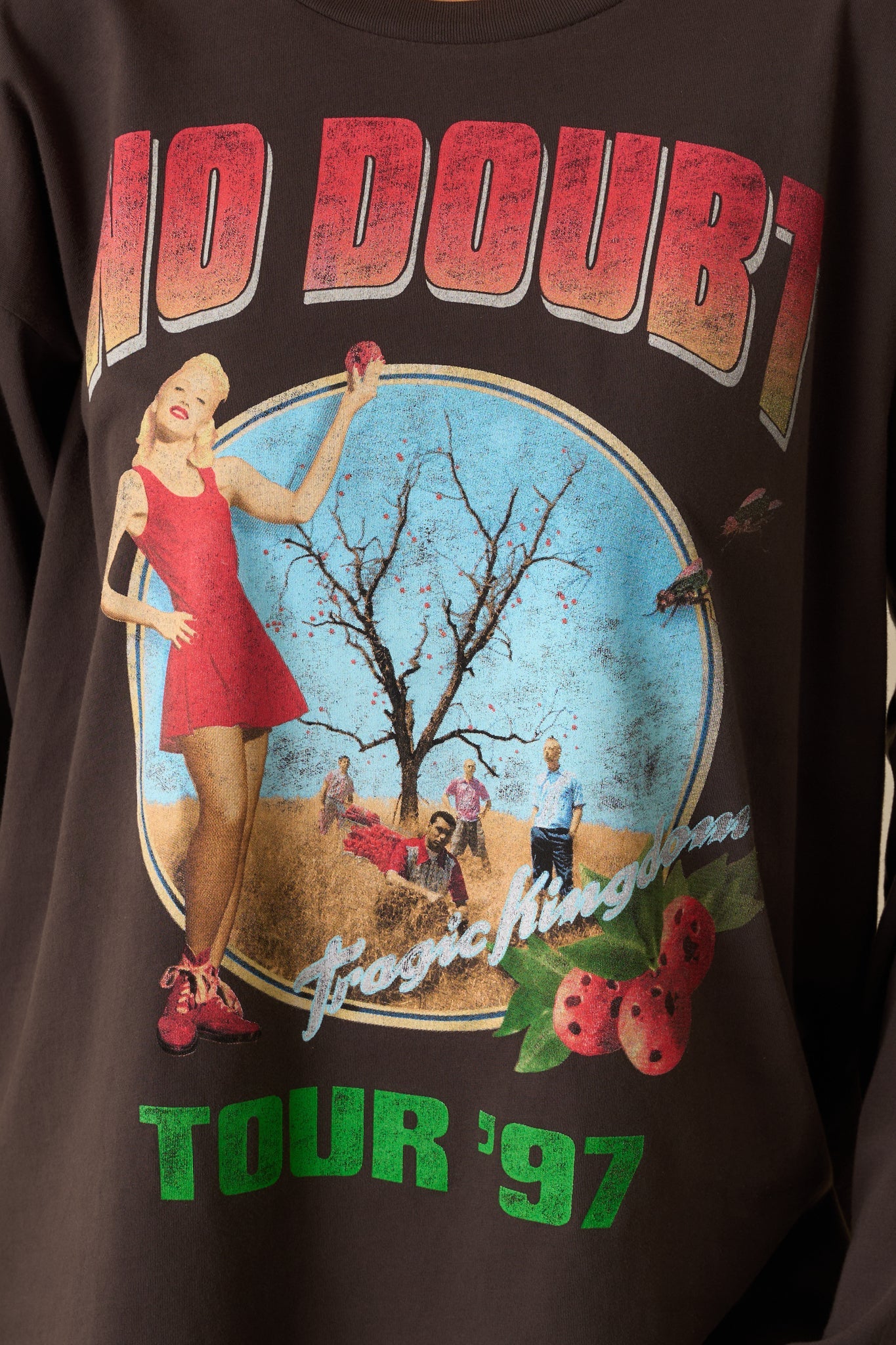 No Doubt Tragic Kingdom Vintage Black Cotton Long Sleeve Tee