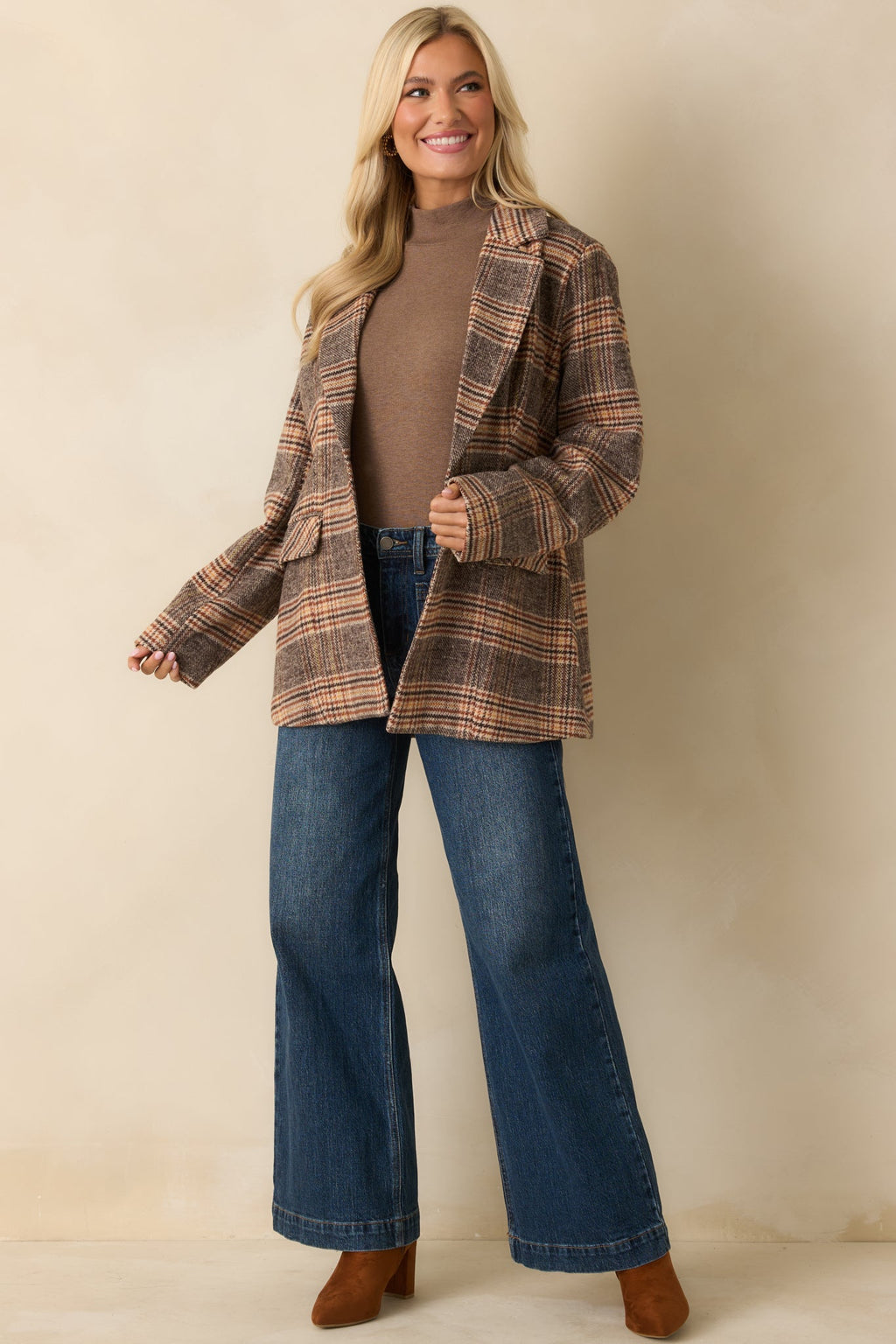 Good Fit Dark Faded Wash Wide-Leg Jeans