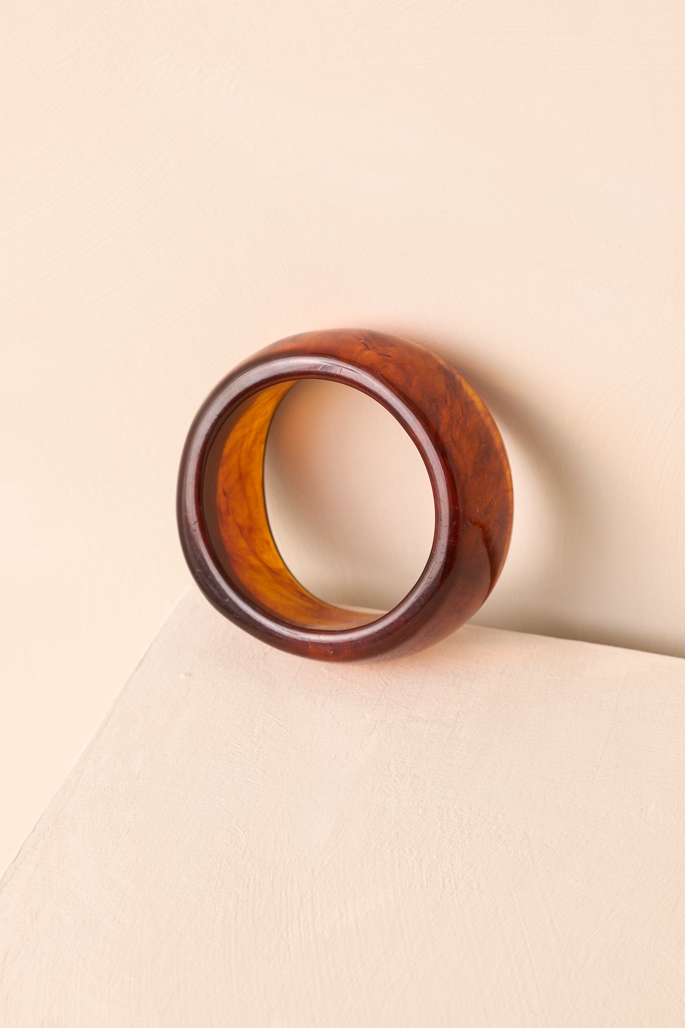 Something She Noticed Brown Tortoise Shell Bangle Bracelet